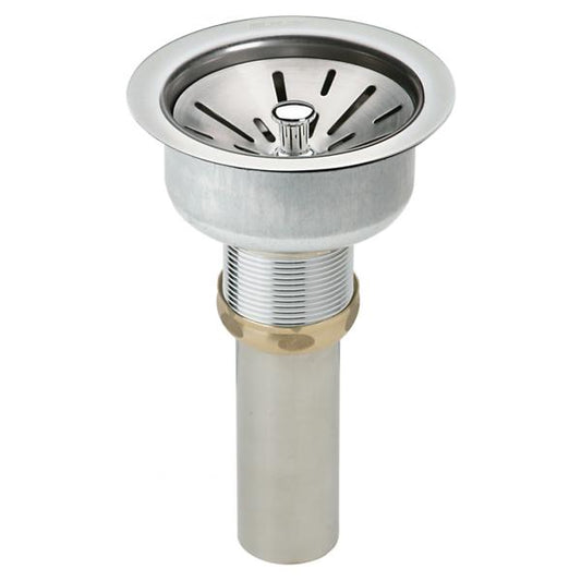 Elkay LK35 3-1/2" Drain Fitting Type 304 Stainless Steel Body Strainer Basket and Tailpiece