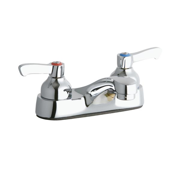 Elkay LK402L2 4" Centerset with Exposed Deck Faucet Integral Spout 2" Lever Handles