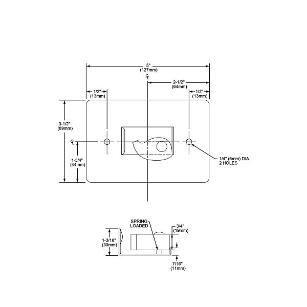 Elkay LK404 Stainless Steel Hose Hanger