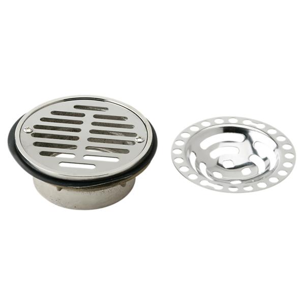 Elkay LK43 Drain Fitting 5-1/2" Stainless Steel Dome / Flat Grid Strainer