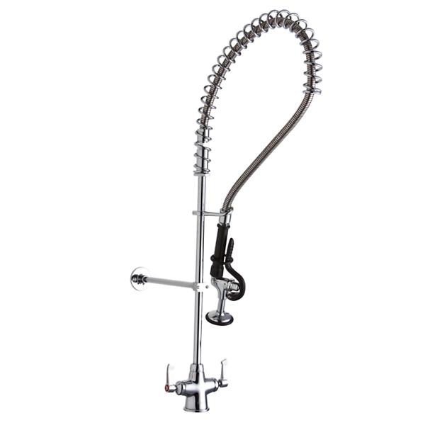 Elkay LK543LC Single Hole Concealed Deck Mount Faucet 44in Flexible Hose w/1.2 GPM Spray Head 2" Lever Handles 1.2 GPM Spray Head