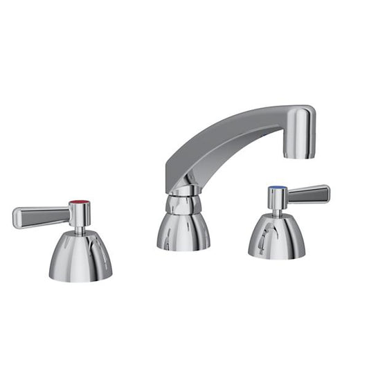 Elkay LK800AT08L2 8" Centerset with Concealed Deck Faucet with 8" Arc Tube Spout 2" Lever Handles Chrome