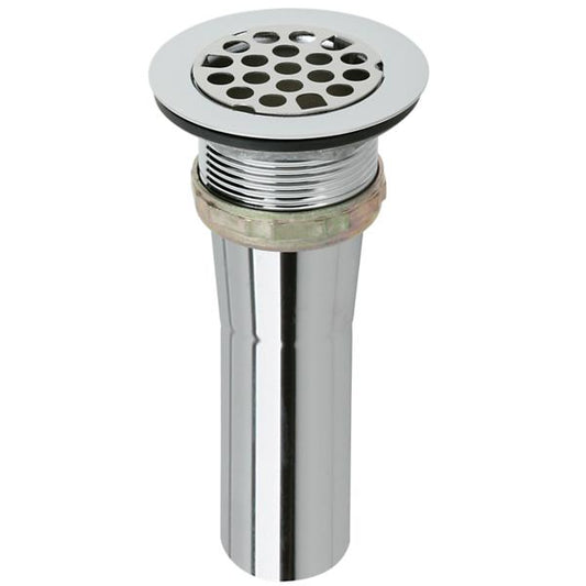 Elkay LK9 Drain Fitting Type 304 Stainless Steel Body Grid Strainer and Brass Tailpiece