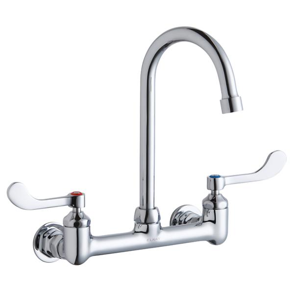 Elkay EWMA4820C Stainless Steel 48" x 20" x 8" Wall Hung Multiple Station Hand Wash Sink Kit