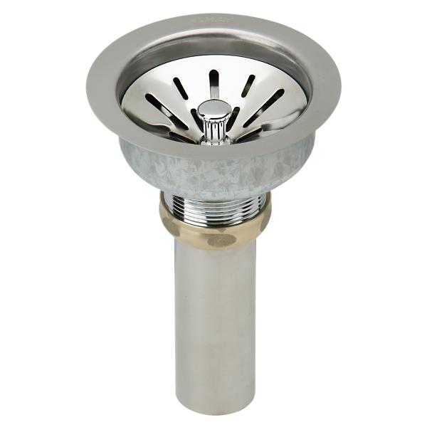 Elkay LK99FC Deluxe Drain 3-1/2" Type 304 Stainless Steel Body for Fireclay Sinks