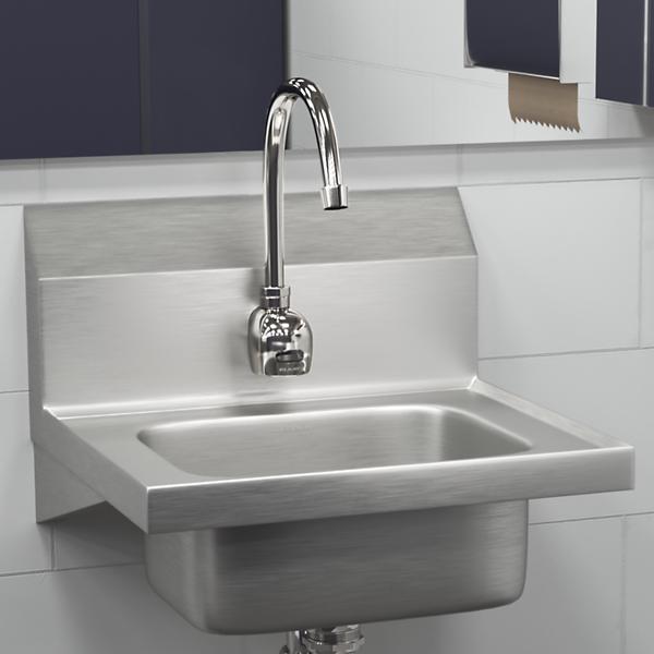 Elkay CHS17161 Stainless Steel 16-3/4" x 15-1/2" x 13" Single Bowl Wall Hung Handwash Sink