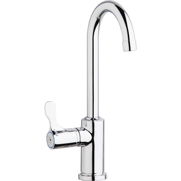 Elkay CDKR2517C Celebrity® Stainless Steel 25" x 17" x 6-7/8" 2-Hole Single Bowl Drop-in Classroom Sink and 12-1/2" Faucet / Bubbler Kit