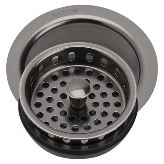 Elkay LKD35AS 3-1/2" Drain Fitting Antique Steel Finish Disposer Flange and Removable Strainer