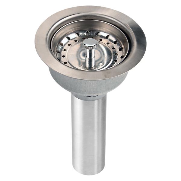 Elkay LKJ35 3-1/2" Drain Fitting Stainless Steel Body with Strainer Basket Matte Finish