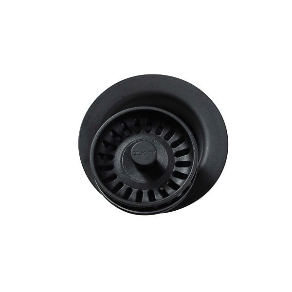 Elkay LKQD35 Polymer 3-1/2" Disposer Flange with Removable Basket Strainer and Rubber Stopper