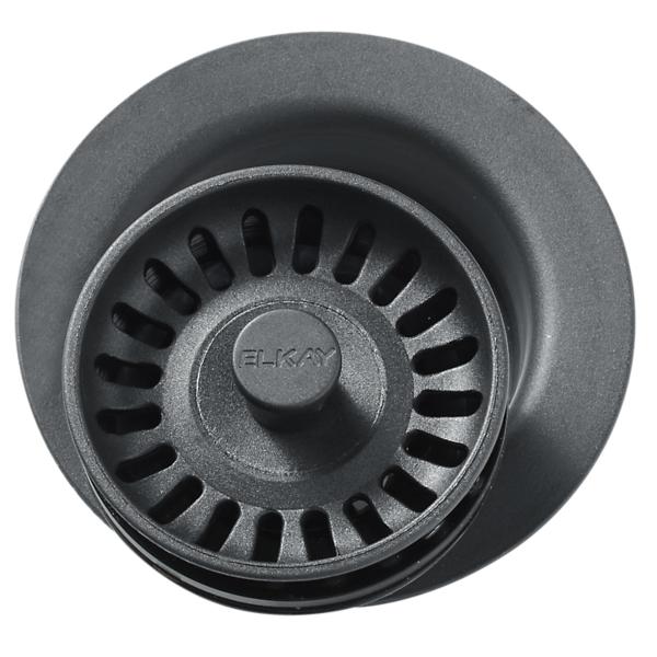 Elkay LKQD35 Polymer 3-1/2" Disposer Flange with Removable Basket Strainer and Rubber Stopper