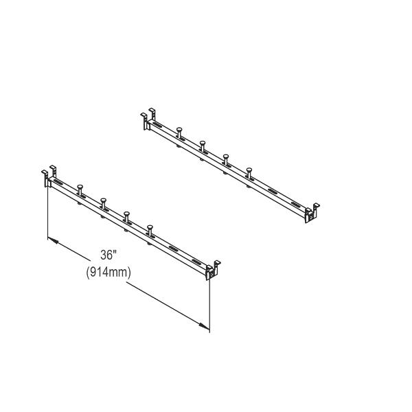 Elkay LKUMSK36 Sink Installation Undermount Support Kit 36" Long Rails