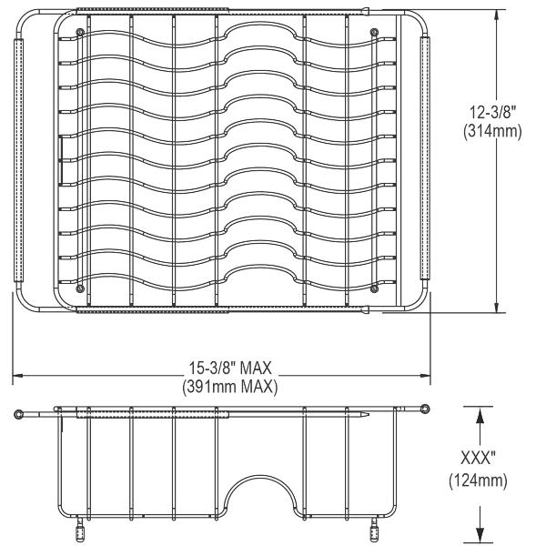 Elkay LKWERBSS Stainless Steel 15-3/8" x 12-3/8" x 5-7/16" Rinsing Basket