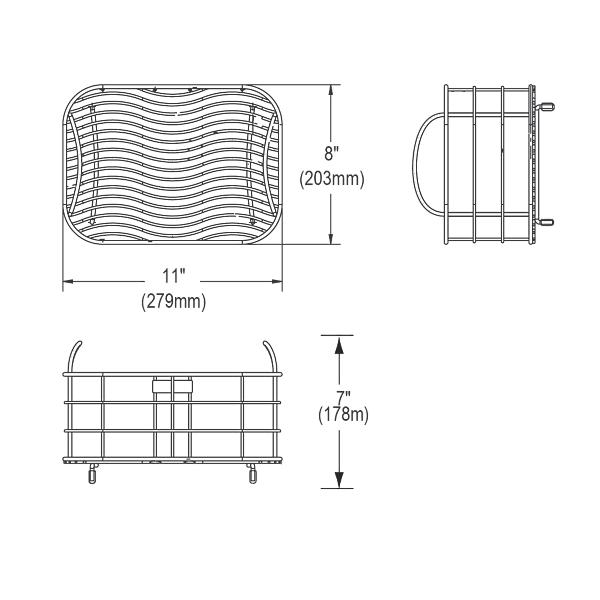 Elkay LKWRB1209SS Stainless Steel 8" x 11" x 7" Rinsing Basket