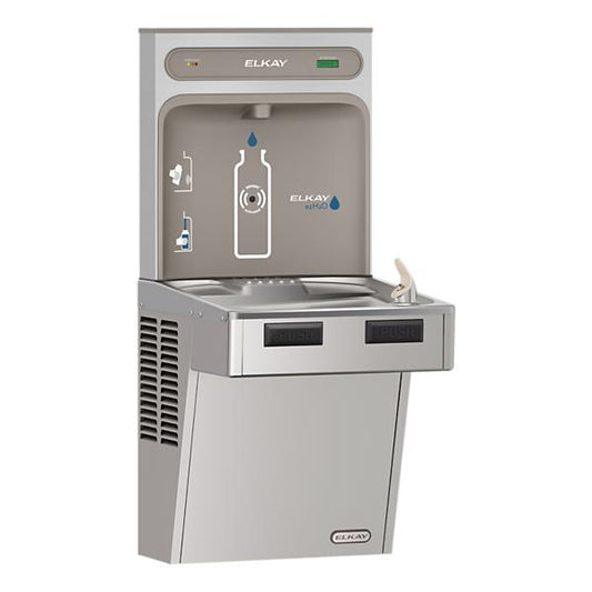 Elkay LMABF8WSSK ezH2O® Bottle Filling Station with Mechanically Activated Single ADA Cooler Filtered Refrigerated Stainless