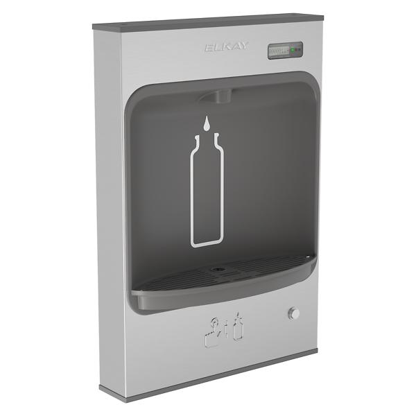 Elkay LMASMB ezH2O® Mechanical Bottle Filling Station Surface Mount Battery Powered Filtered Non-Refrigerated Stainless