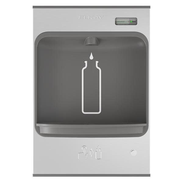 Elkay LMASMB ezH2O® Mechanical Bottle Filling Station Surface Mount Battery Powered Filtered Non-Refrigerated Stainless