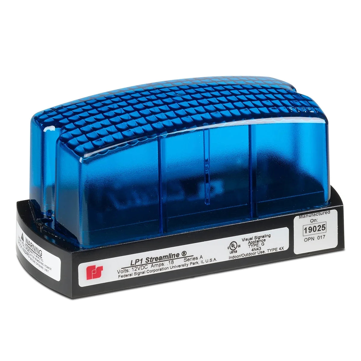 Federal Signal LP1-024B StreamLine® Low Profile Mini Strobes, Blue