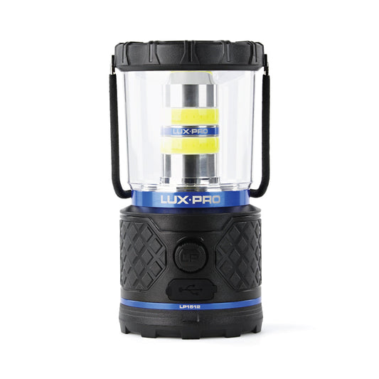 LUXPRO LP1512 Rechargeable Dual-Power 1100 Lumen LED Lantern, 4 Pieces Case