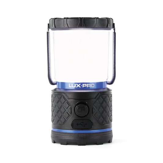 LUXPRO LP1513 Rechargeable Dual-Power 940 Lumen LED Lantern w Diffused Lens