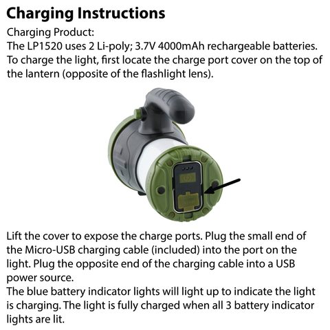 LUXPRO LP1520 Rechargeable Multi-Mode 600 Lumen Spotlight Lantern, 4 Pieces Case