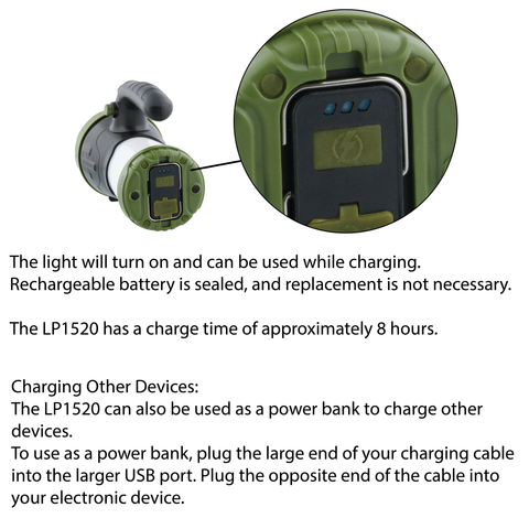 LUXPRO LP1520 Rechargeable Multi-Mode 600 Lumen Spotlight Lantern, 4 Pieces Case