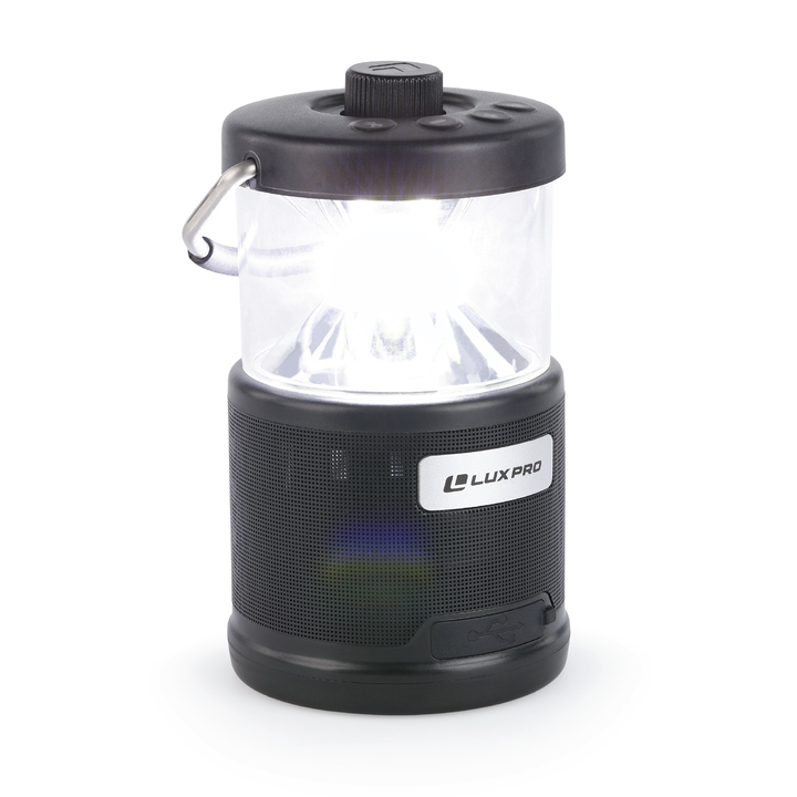 LUXPRO LP1530 Rechargeable 572 Lumen Lantern with Bluetooth Speaker, 6 Pieces Case