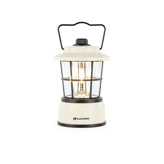 LUXPRO LP1535BE 265 Lumen Retro LED Lantern, Beige