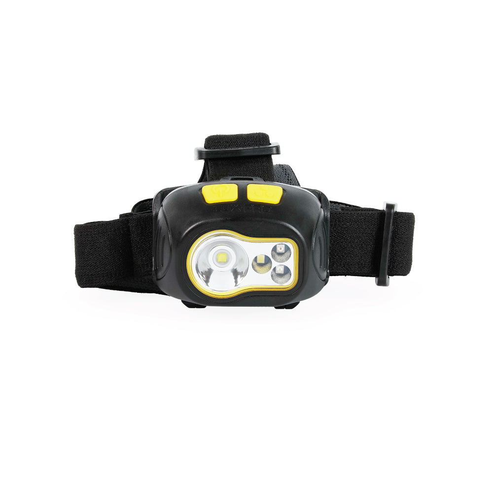 LUXPRO LP346 Bright 300 Lumen Multi-color LED Headlamp, 6 Pieces Tray