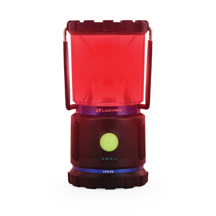 LUXPRO LP476 Broadbeam Lantern 1000 Lumens with Red Flood, 4 Pieces Case