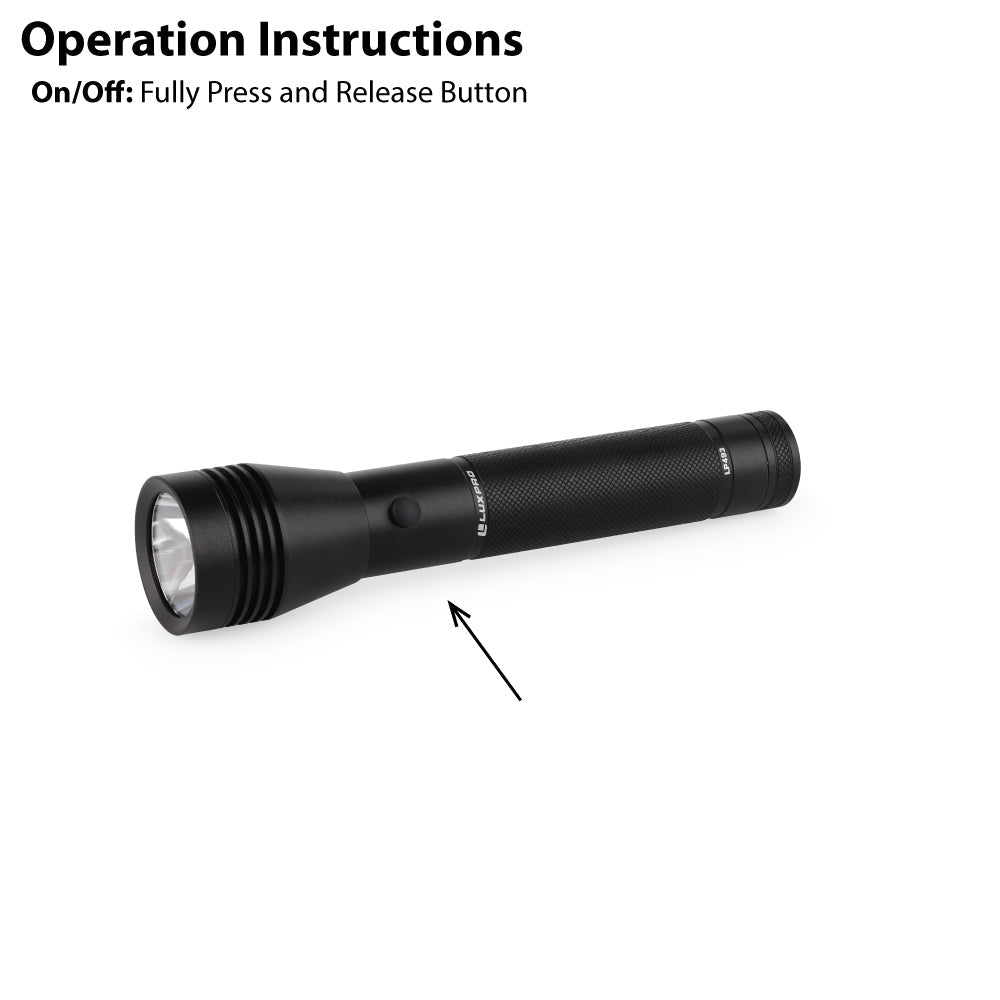 LUXPRO LP493 Full Size LED Flashlight