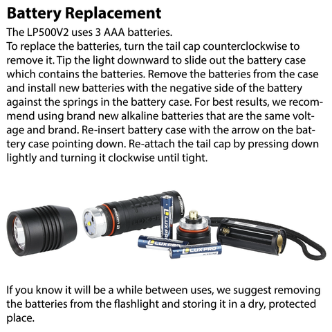 LUXPRO LP500V2 Pocket Size 330 Lumen LED Handheld Flashlight, 10 Pieces Tray