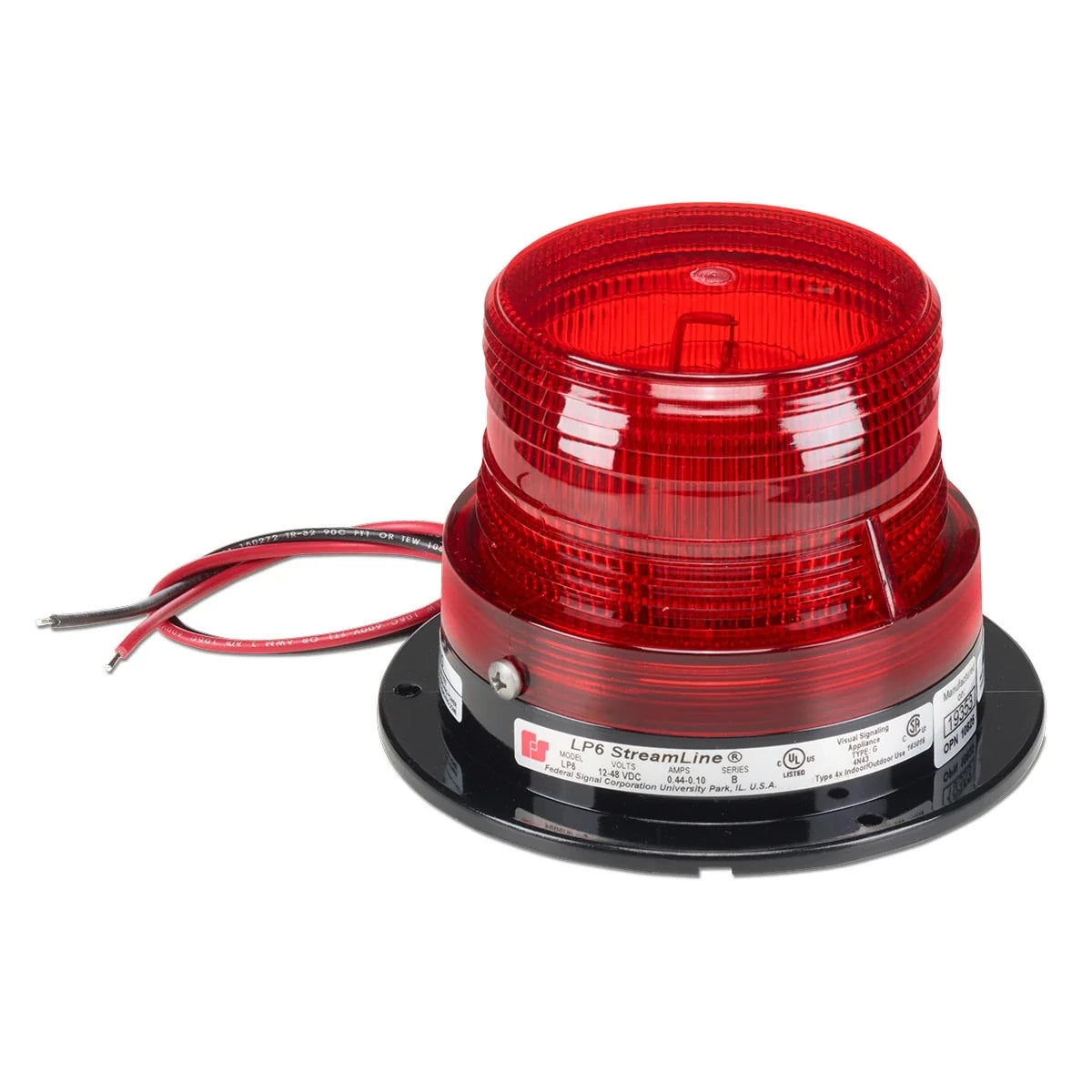 Federal Signal LP6-012-048R StreamLine® Low Profile Mini Strobes, Red