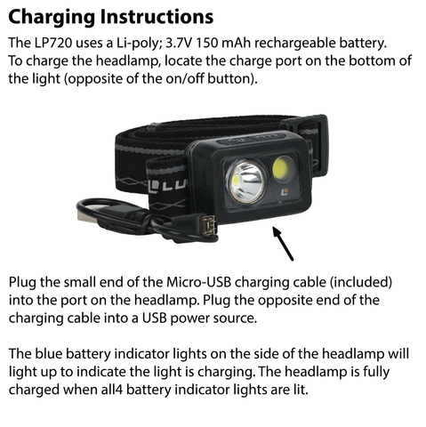 LUXPRO LP720 Rechargeable Waterproof Multi-color LED Headlamp, 8 Pieces Tray