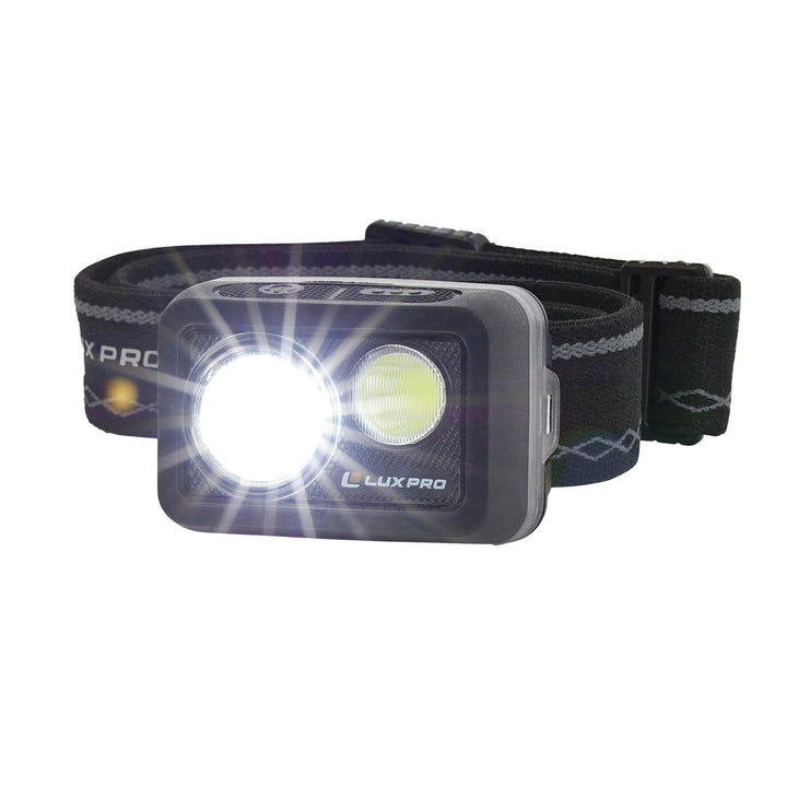 LUXPRO LP725 Waterproof Ultra Runtime LED Headlamp, 8 Pieces Tray