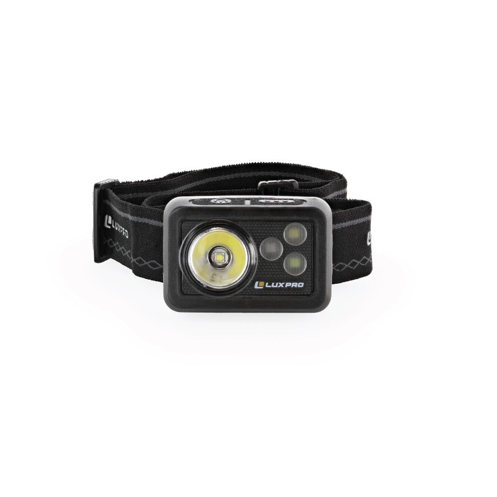 LUXPRO LP735 Tricolor Waterproof LED Headlamp, 8 Pieces Tray