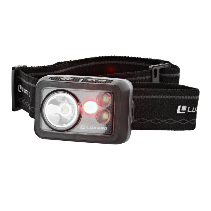 LUXPRO LP735 Tricolor Waterproof LED Headlamp, 8 Pieces Tray