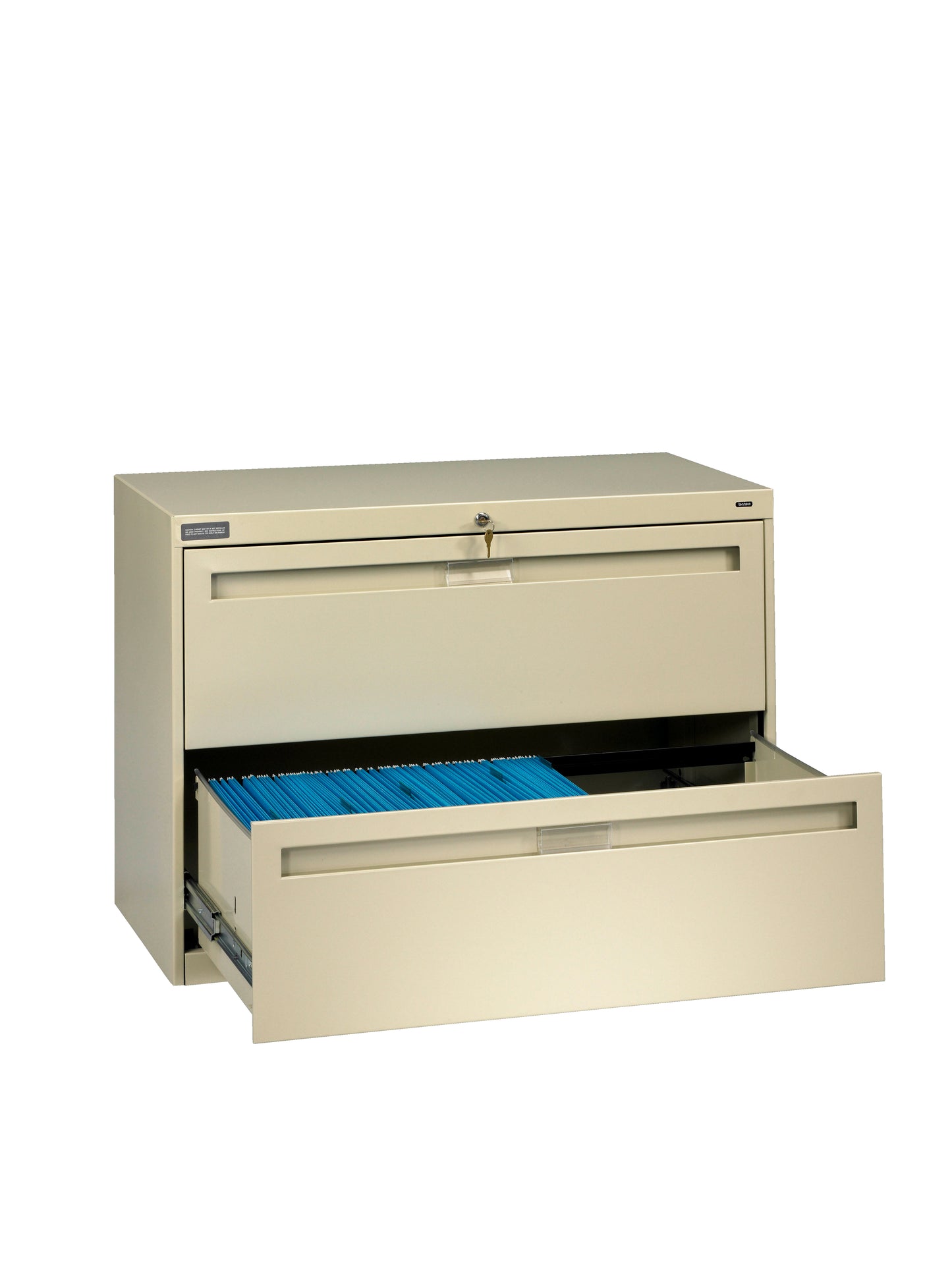 Tennsco LPL3624L20 2 High Lateral Files With Fixed Drawer Fronts