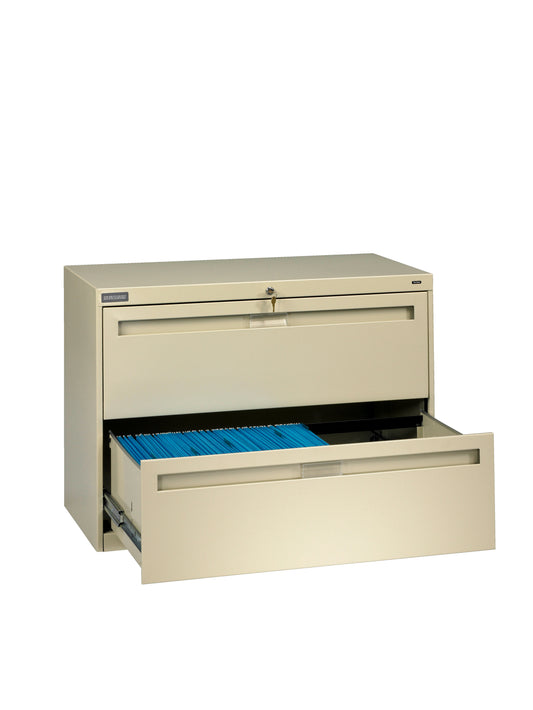 Tennsco LPL3624L20 2 High Lateral Files With Fixed Drawer Fronts