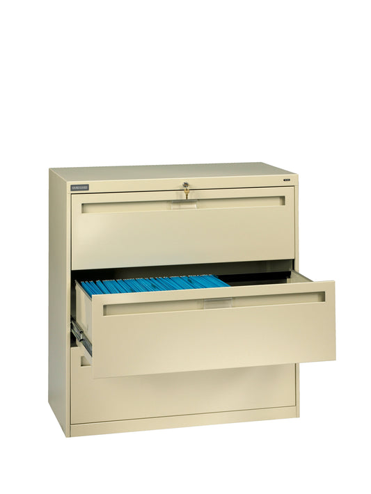 Tennsco LPL4236L30 3 High Lateral Files With Fixed Drawer Fronts
