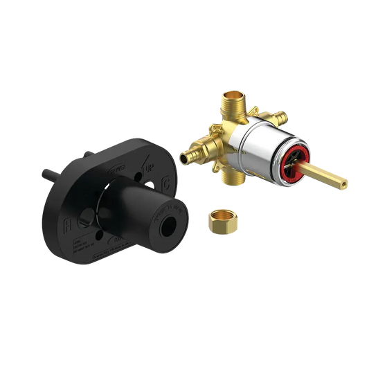 Matco-Norca LR-799P Single Control Ceramic Pressure Balancing Valve PEX Connection Less Stops