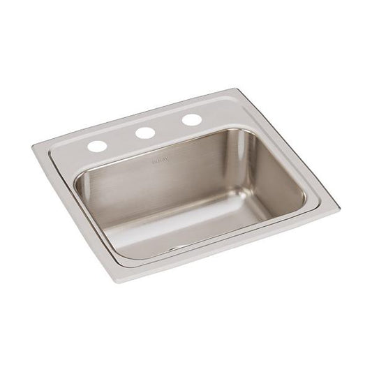 Elkay DLRQ171610 Lustertone® Classic Stainless Steel 17" x 16" x 10-1/8" Single Bowl Drop-in Sink with Quick-clip