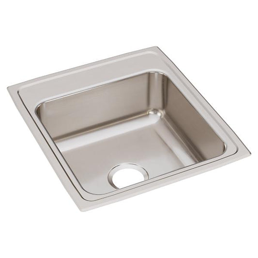 Elkay LRQ2022 Lustertone® Classic Stainless Steel 19-1/2" x 22" x 7-5/8" Single Bowl Drop-in Sink with Quick-clip