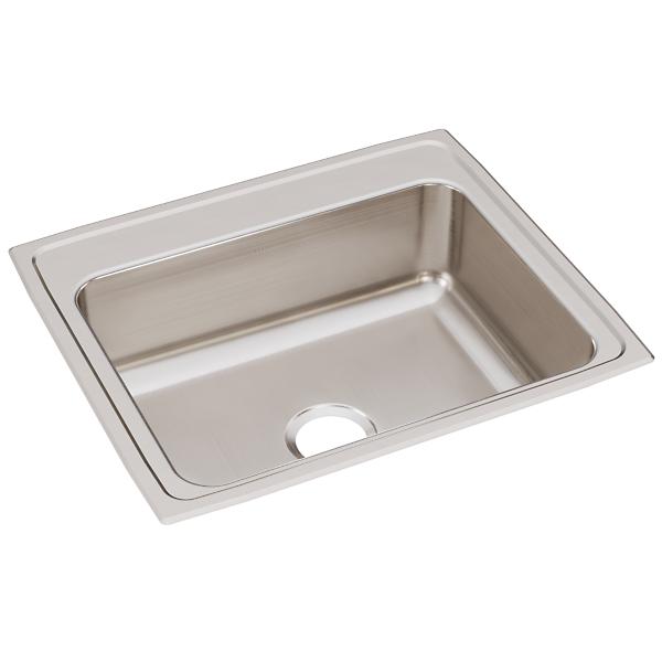 Elkay LRQ2521 Lustertone® Classic Stainless Steel 25" x 21-1/4" x 7-7/8" Single Bowl Drop-in Sink with Quick-clip