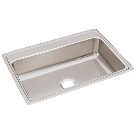 Elkay LRQ3122 Lustertone® Classic Stainless Steel 31" x 22" x 7-5/8" Single Bowl Drop-in Sink with Quick-clip