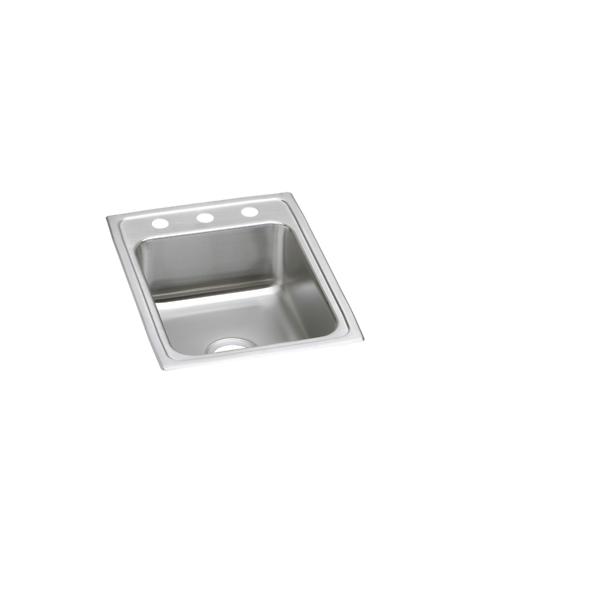 Elkay LRAD172240 Lustertone® Classic Stainless Steel 17" x 22" x 4" Single Bowl Drop-in ADA Sink