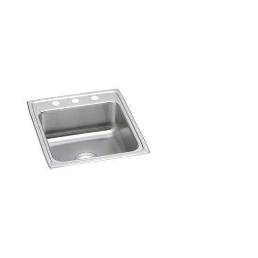 Elkay LRAD202255 Lustertone® Classic Stainless Steel 19-1/2" x 22" x 5-1/2" Single Bowl Drop-in ADA Sink