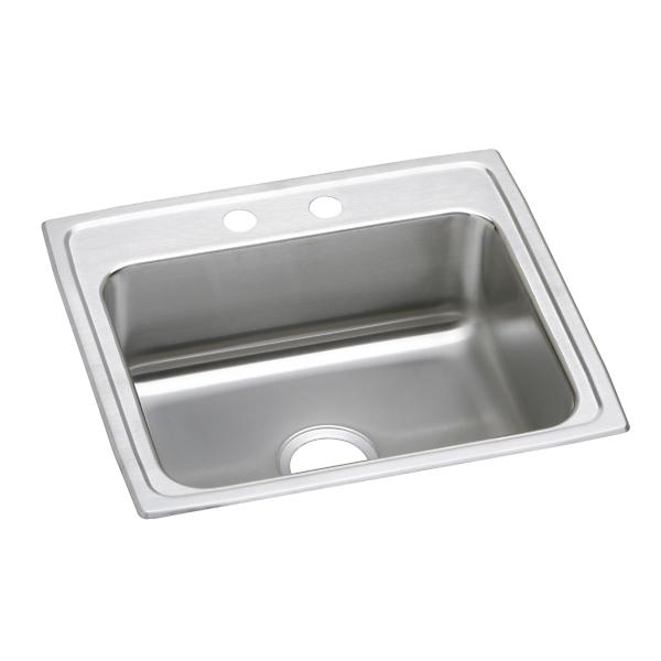 Elkay LRAD221955 Lustertone® Classic Stainless Steel 22" x 19-1/2" x 5-1/2" Single Bowl Drop-in ADA Sink