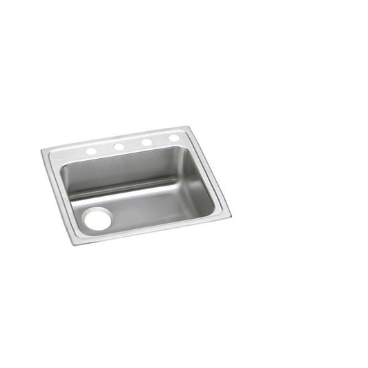 Elkay LRAD221965L Lustertone® Classic Stainless Steel 22" x 19-1/2" x 6-1/2" Single Bowl Drop-in ADA Sink