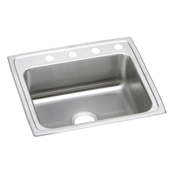 Elkay LRAD252155 Lustertone Classic Stainless Steel 25" x 21-1/4" x 5-1/2" Single Bowl Drop-in ADA Sink